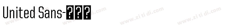 United Sans字体转换 United Sans字体转换